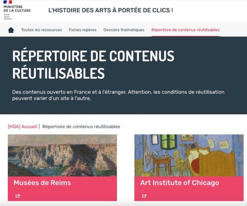 L'Histoire des Arts à portée de clics !